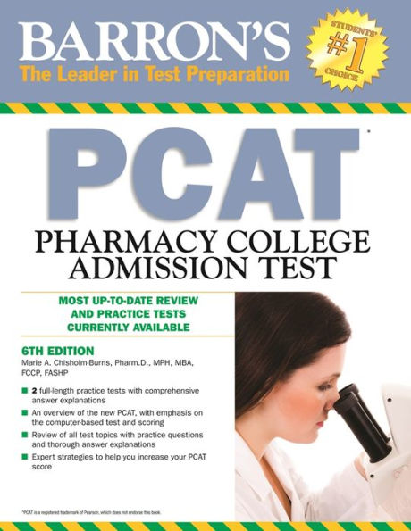 Barron's PCAT: Pharmacy College Admission Test