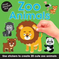 Title: First Sticker Art: Zoo Animals: Use Stickers to Create 20 Cute Zoo Animals, Author: Paul Calver