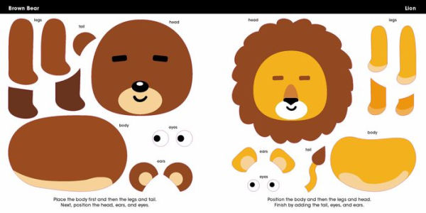 First Sticker Art: Zoo Animals: Use Stickers to Create 20 Cute Zoo Animals
