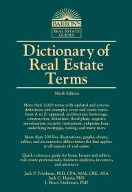 Title: Dictionary of Real Estate Terms, Author: Jack P. Friedman Ph.D.