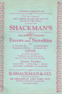 Shackman's Reprint 1932 Spring Catalog Of Favors And Novelties