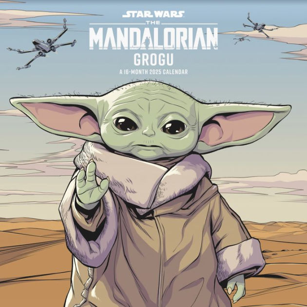 2025 Star Wars Mandalorian Grogu Wall Calendar by Trends