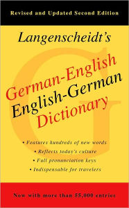 Title: German-English Dictionary, Second Edition, Author: Langenscheidt Editorial Staff