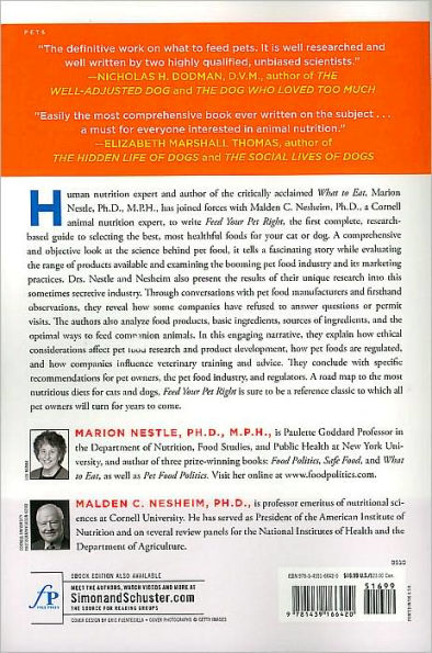 Feed Your Pet Right: The Authoritative Guide to Feeding Your Dog and Cat