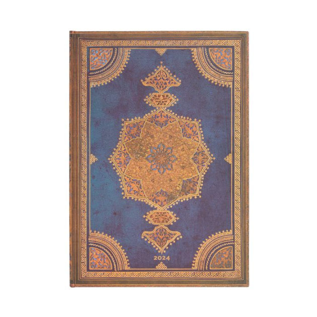Paperblanks 2024 Safavid Indigo Safavid Binding Art 12-Month Grande ...