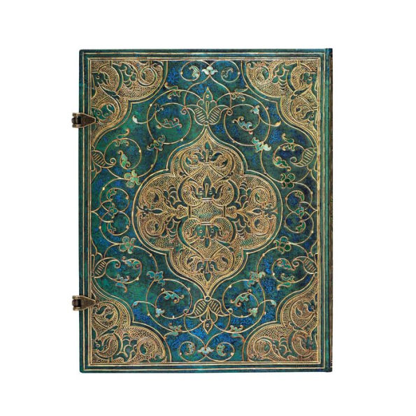 Paperblanks Turquoise Chronicles Hardcover Ultra Lined Clasp Closure 144 Pg 120 GSM