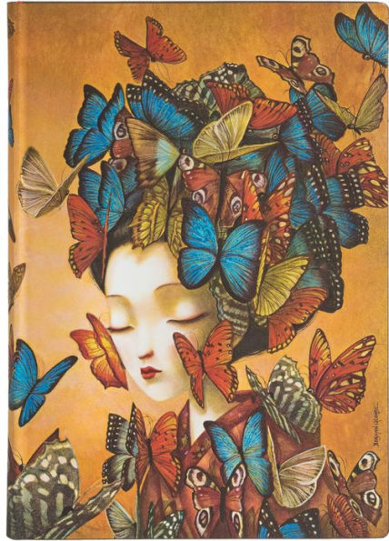 Paperblanks Madame Butterfly Softcover Flexis Midi 176 pg Lined