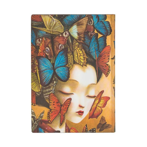 Paperblanks Madame Butterfly Softcover Flexis Midi 176 pg Lined
