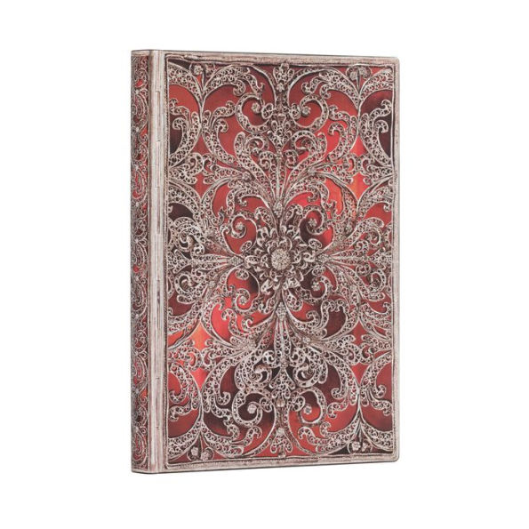 Garnet Softcover Flexi Midi Journal Filigree Collection