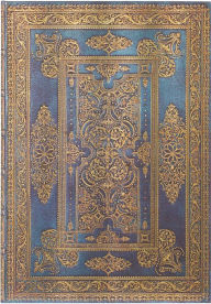 Title: Paperblanks Blue Luxe Luxe Design Hardcover Journal Grande Unlined Elastic Band Closure 128 Pg 120 GSM, Author: Paperblanks