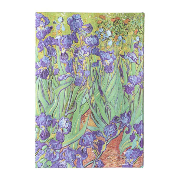 Paperblanks Van Gogh's Irises Sketchbook Grande Elastic Band Closure 112 Pg 200 GSM