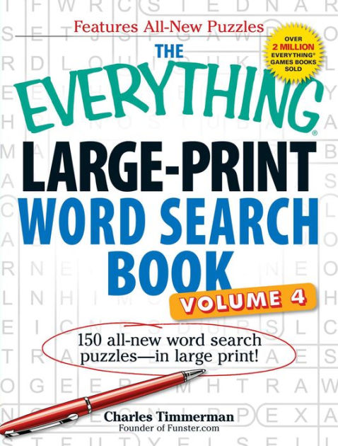 Large Print Word Search Books For Adults Volume 4: Word Search