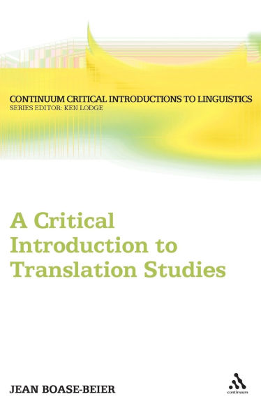 A Critical Introduction to Translation Studies