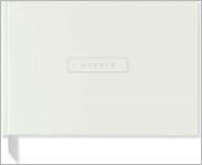White Bonded Leather Guest Book
