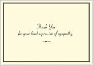Sympathy Thank You Boxed Note Cards Set of 14