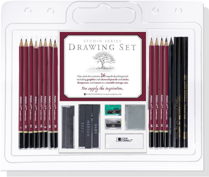 H & B Drawing Pencils Set, 33 Pieces Sketch Pencils & Drawing Kit, Includes  Sketch Pad, Graphite Pencils, Charcoal Sticks and Eraser, Supplies for