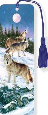 Wolves 3-D Bookmark 495