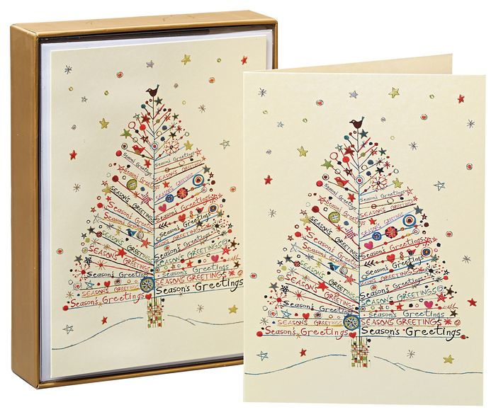 Season's Greetings Tree Christmas Boxed Cards 9781441314949 Item