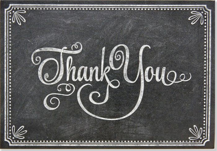 Chalkboard Thank You Notes Set of 14 | 9781441317414 | Item | Barnes