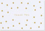 Gold Dots Thank You Note Cards Set of 14
