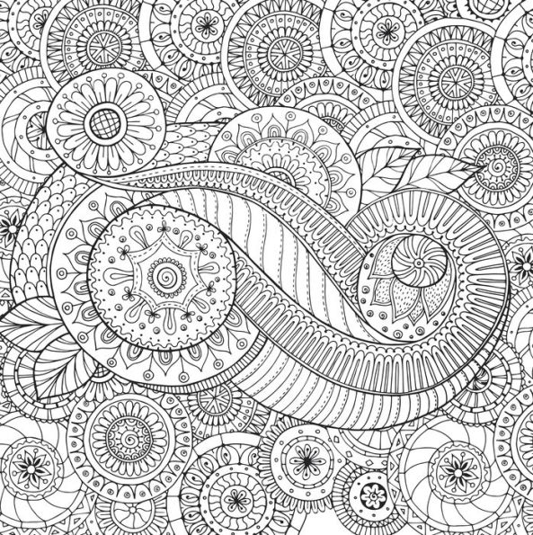 Peaceful Paisleys Artist's Coloring Book: 31 Stress-Relieving Designs