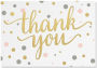 Pink and Gold Dots Thank You Notes
