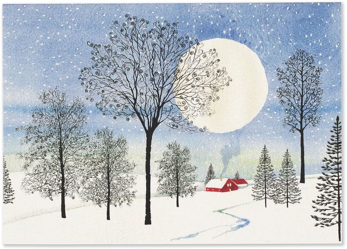 Lost Moon Holler Holiday Notecards, Pack of 8 - Echo-Lit