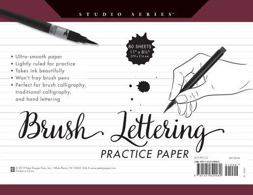brush pen lettering practice
