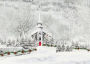 Snowy Steeple Christmas Boxed Card