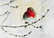 English Robin In Winter Christmas Boxed Card