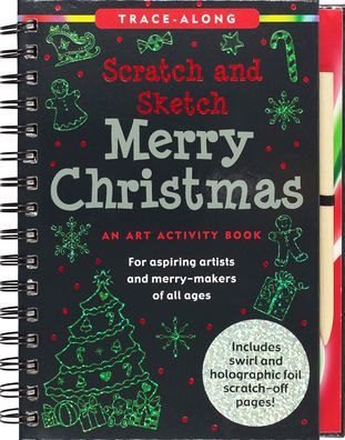 Scratch & Sketch Merry Christmas (Trace-Along): An Art Activity Book