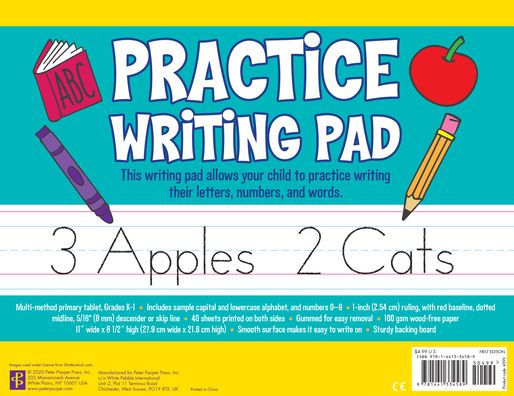 Practice Writing Pad: This writing pad allows your child to practice  writing their letters, numbers, and words. by Peter Pauper Press, Inc.,  Paperback