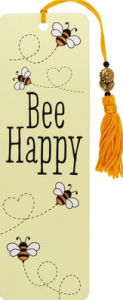 Bee Happy Beaded Bookmark