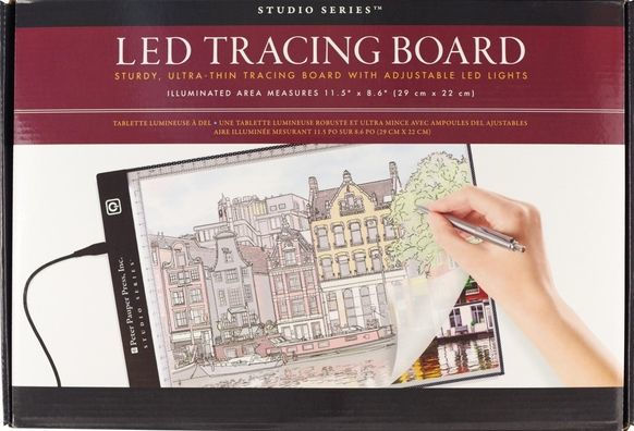 A2 LED Tracing Light Board 23 Light Pad & Tracing Paper