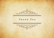 Title: Vintage Parchment Thank You Notes