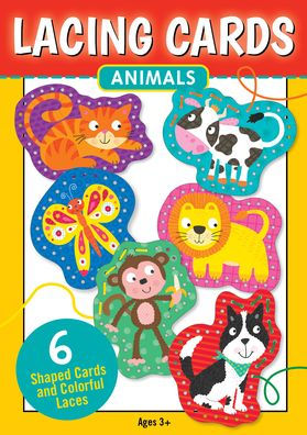 Animals Lacing Cards (set of 6 cards)