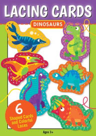 Title: Dinosaurs Lacing Cards (set of 6 cards), Author: Peter Pauper Press