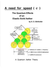Title: A Need For Speed ( C ): The Quantum Effects Of An Elastic-Solid Aether, Author: D D Birkhofer