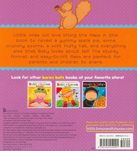 Baby Loves Fall! (Karen Katz Lift-the-Flap Book Series)