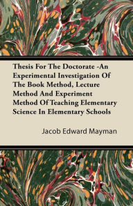 thesis in science teaching thesis in science teaching