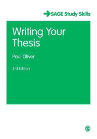 Title: Writing Your Thesis / Edition 3, Author: Paul Oliver