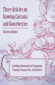 Title: Three Articles on Growing Currants and Gooseberries - Including Information on Propagation, Planting, Pruning, Pests, Varieties, Author: Various