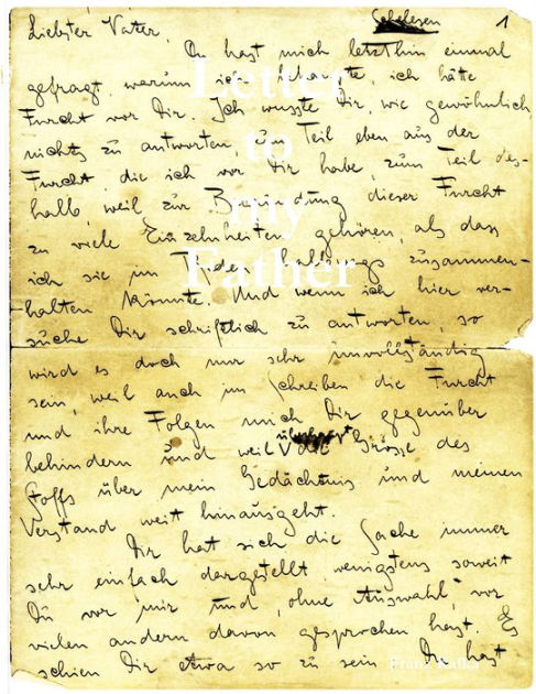 Kafka’s Letter to His Father – A PDF Exploration of a Complex Relationship