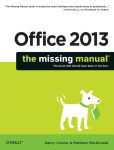 Alternative view 1 of Office 2013: The Missing Manual