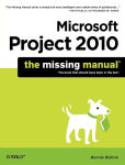 Alternative view 1 of Microsoft Project 2010: The Missing Manual