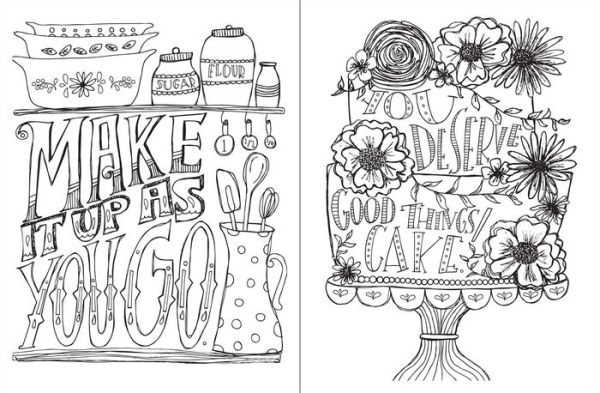 Don't Worry, Eat Cake: A Coloring Book to Help You Feel a Little Bit Better about Everything