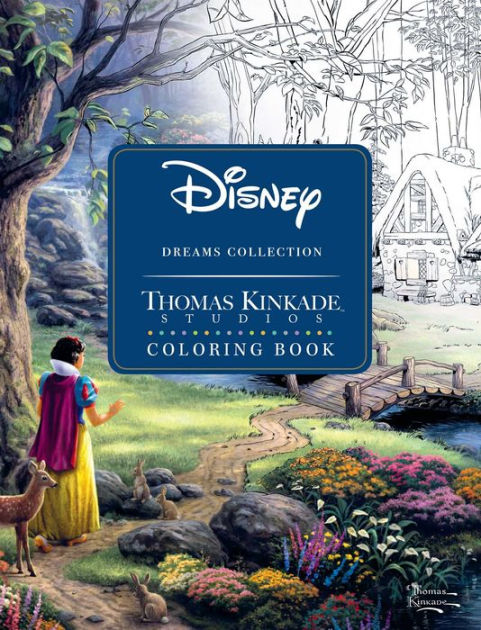 Disney Dreams Collection Thomas Kinkade Studios Coloring Book by