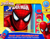 Marvel Spider-man Book and Flashlight Set: Play-a-Sound Book and 5 Sounds Flashlight
