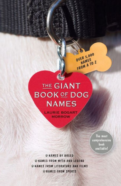 The Giant Book of Dog Names by Laurie Bogart Morrow, Paperback