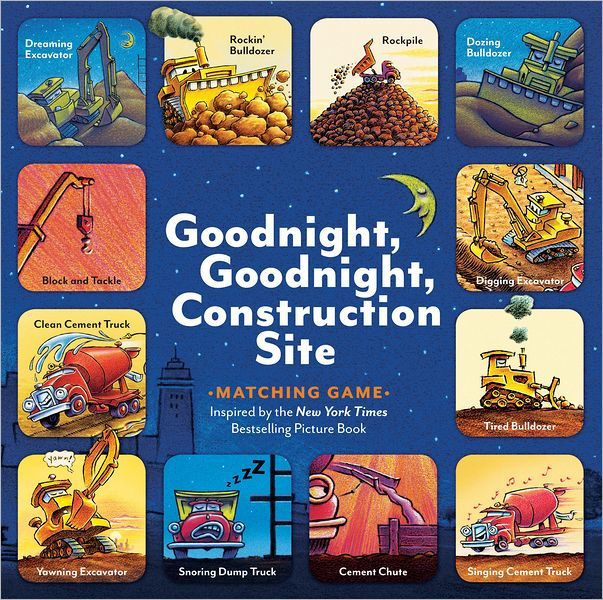 Goodnight for sale online Goodnight 2012, Game Construction Site Matching Game by Sherri Duskey Rinker 
